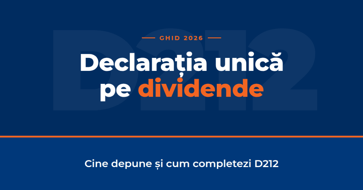 Ghid 2026 declarația unică pe dividende D212